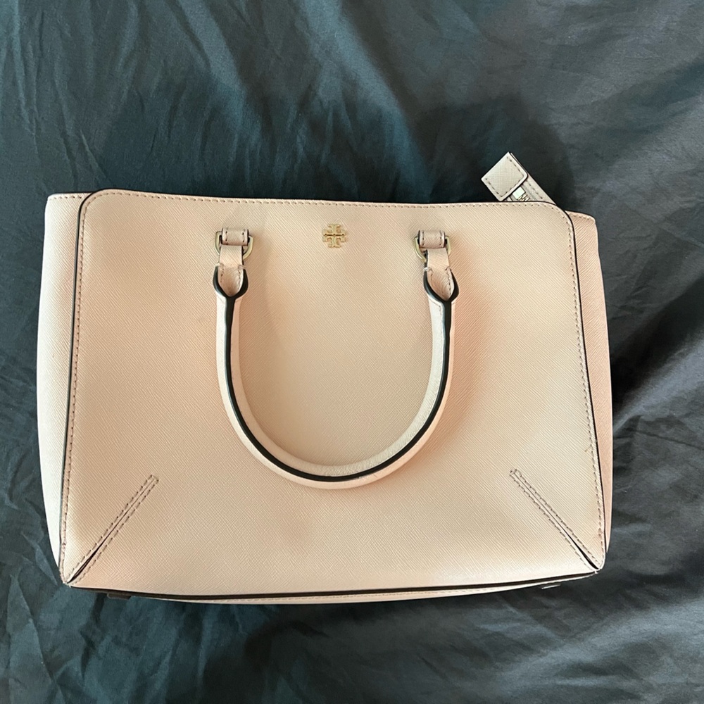 Tory Burch Pale Pink Crossbody Tote